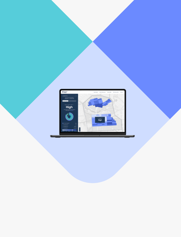 Image of laptop with online mapping tool