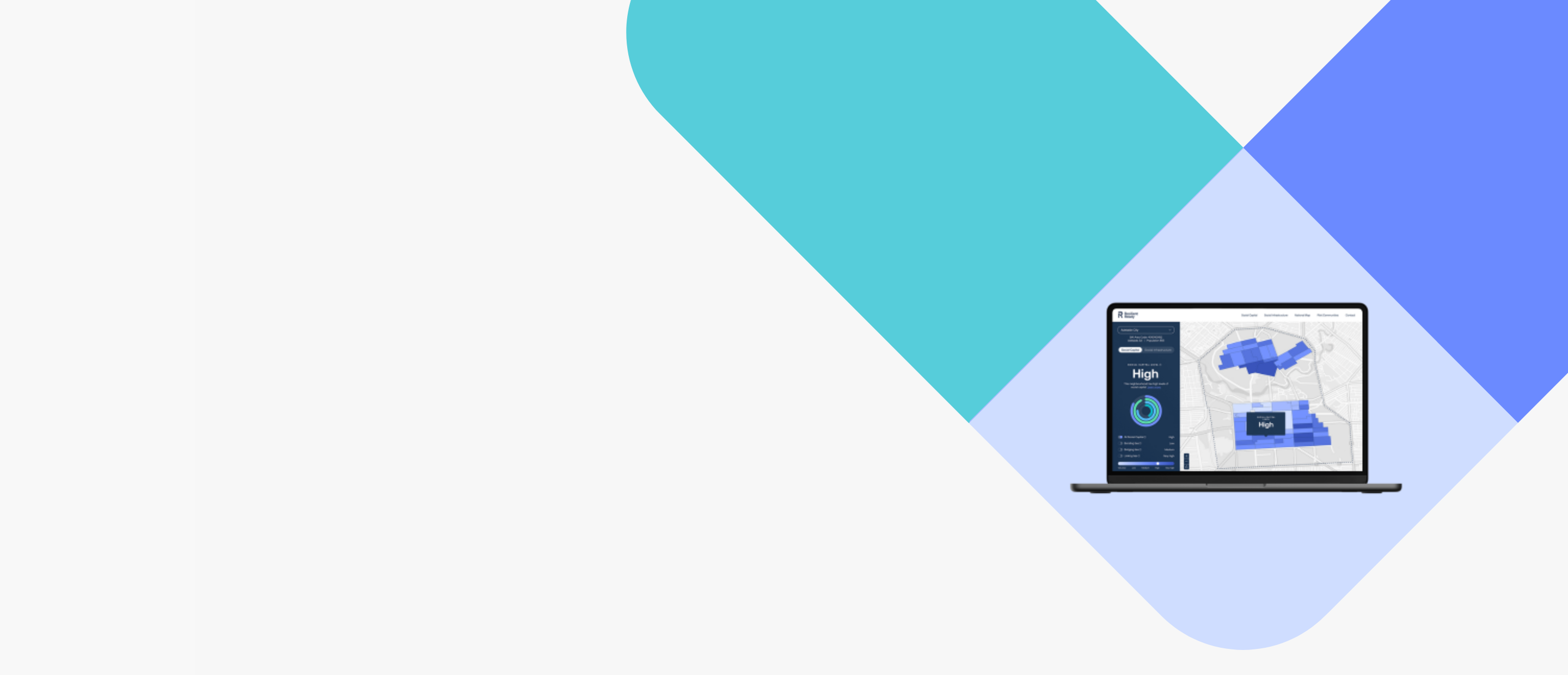 Image of Sociabli online mapping tool on laptop